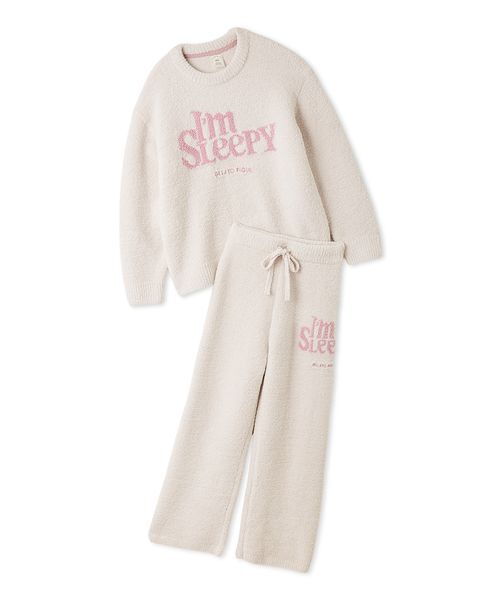 パウダースリーピーロゴジャガードプルオーバー＆ロングパンツセット
