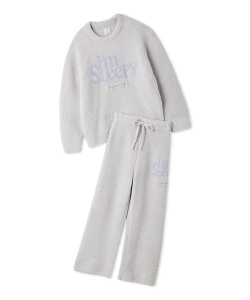 パウダースリーピーロゴジャガードプルオーバー＆ロングパンツセット