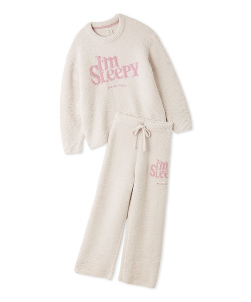 パウダースリーピーロゴジャガードプルオーバー＆ロングパンツセット