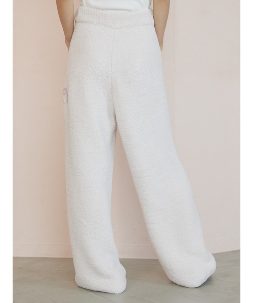 gelato pique（ジェラートピケ）の「パウダースリーピーロゴジャガードプルオーバー＆ロングパンツセット（ルームウェア/パジャマ・レディース・ネイビー/ピンク/グレー/アイボリー・F）」の10枚目の写真