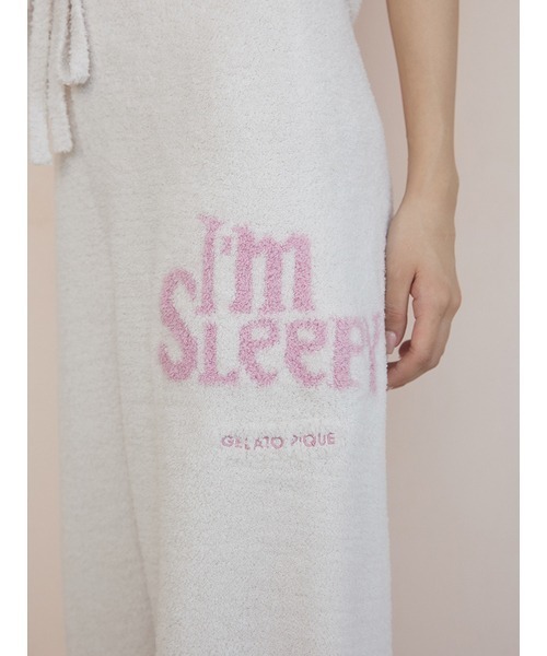 gelato pique（ジェラートピケ）の「パウダースリーピーロゴジャガードプルオーバー＆ロングパンツセット（ルームウェア/パジャマ・レディース・ネイビー/ピンク/グレー/アイボリー・F）」の14枚目の写真