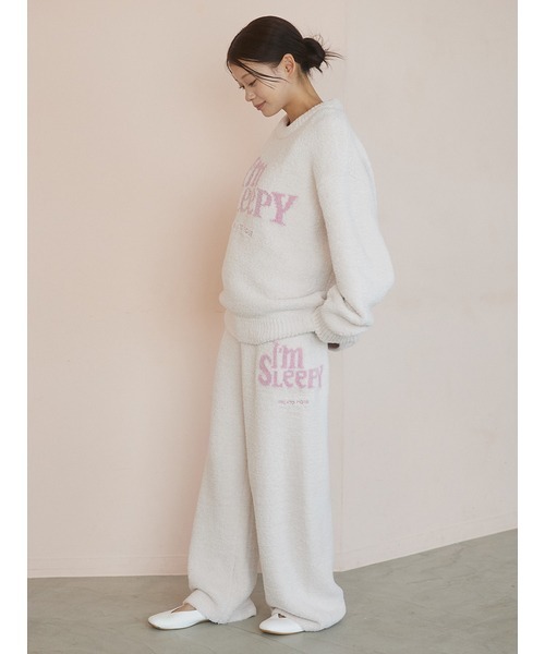 パウダースリーピーロゴジャガードプルオーバー＆ロングパンツ