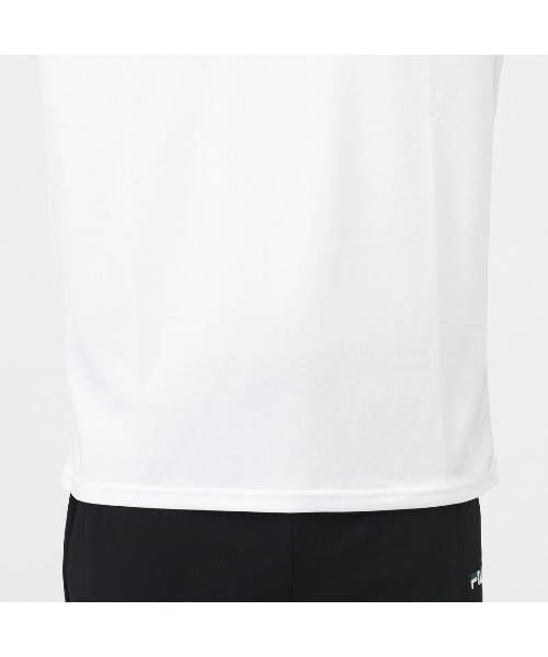 FILA（フィラ）の「【別注】フィラ FILA 機能Tシャツ 限定コラボ（Tシャツ/カットソー・メンズ・ネイビー/ブラック/ホワイト・M/L/LL）」の6枚目の写真