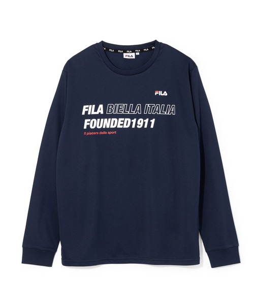 FILA（フィラ）の「【別注】フィラ FILA 機能Tシャツ 限定コラボ（Tシャツ/カットソー・メンズ・ネイビー/ブラック/ホワイト・M/L/LL）」の9枚目の写真