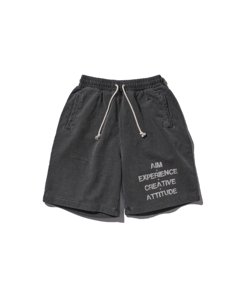 AECA(エイカ)の「AECA MEANS SWEAT SHORTS-WASHED CHARCOAL(その他パンツ・メンズ・その他・SMALL/MEDIUM/LARGE/X-LARGE)」の1枚目の写真