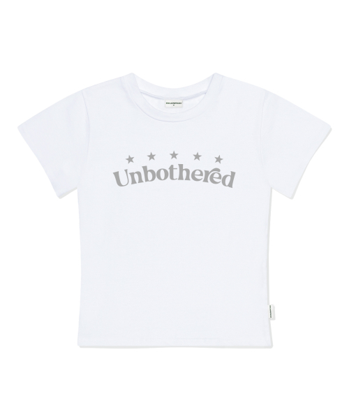 ESCAPEFROM(エスケープフロム)の「Unbothered プリントスリムフィット半袖Tシャツホワイト(Tシャツ/カットソー・レディース・その他・MEDIUM)」の1枚目の写真