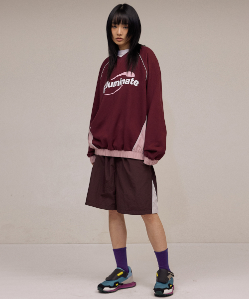 F.ILLUMINATE(フィルミネイト)の「パイピングサークルロゴスウェットシャツ-ワイン(スウェット・レディース・その他・SMALL/MEDIUM/LARGE)」の4枚目の写真