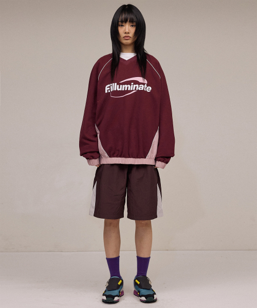F.ILLUMINATE(フィルミネイト)の「パイピングサークルロゴスウェットシャツ-ワイン(スウェット・レディース・その他・SMALL/MEDIUM/LARGE)」の5枚目の写真