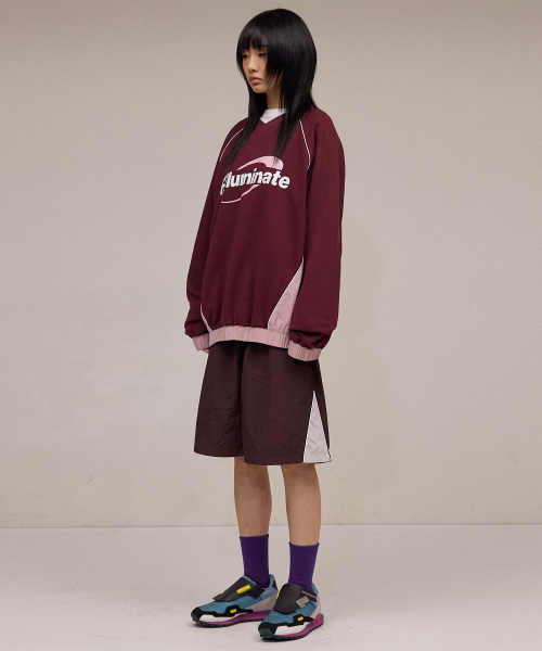 F.ILLUMINATE(フィルミネイト)の「パイピングサークルロゴスウェットシャツ-ワイン(スウェット・レディース・その他・SMALL/MEDIUM/LARGE)」の6枚目の写真
