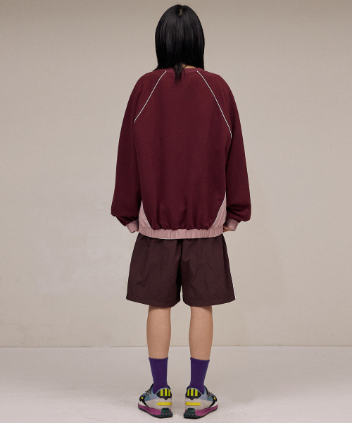 F.ILLUMINATE(フィルミネイト)の「パイピングサークルロゴスウェットシャツ-ワイン(スウェット・レディース・その他・SMALL/MEDIUM/LARGE)」の7枚目の写真
