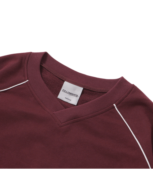 F.ILLUMINATE(フィルミネイト)の「パイピングサークルロゴスウェットシャツ-ワイン(スウェット・レディース・その他・SMALL/MEDIUM/LARGE)」の8枚目の写真