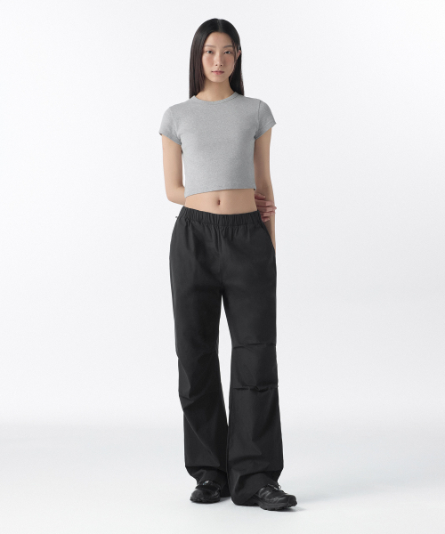 MUSINSA STANDARD WOMAN（ムシンサスタンダードウーマン）の「ウィメンズラップスカートパラシュートパンツ[ブラック]（その他パンツ・レディース・その他・30/24/26/28）」の10枚目の写真