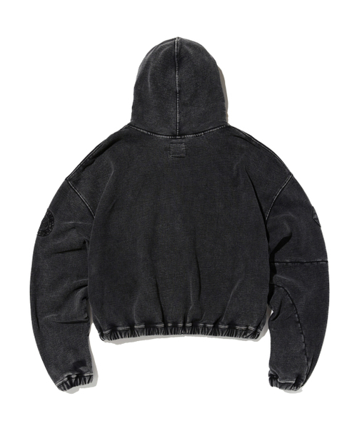 PUNCH DRUNK PARTIES（パンチドランクパーティーズ）の「Self Guard Double Hoodie (BLACK)（パーカー・メンズ・その他・1/2）」の2枚目の写真