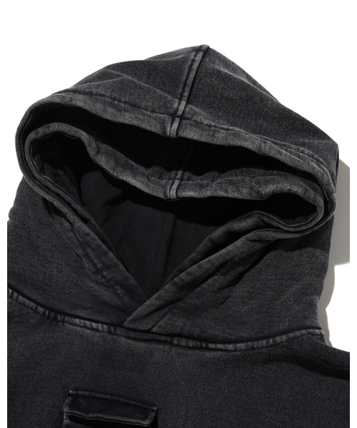 PUNCH DRUNK PARTIES（パンチドランクパーティーズ）の「Self Guard Double Hoodie (BLACK)（パーカー・メンズ・その他・1/2）」の3枚目の写真