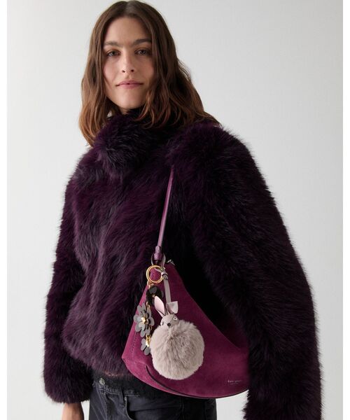 kate spade new york（ケイトスペード ニューヨーク）の「3D フェイクファー バニー バッグ チャーム（キーホルダー・レディース・グレー・ONESIZE）」の2枚目の写真