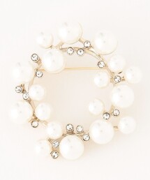 ANY SIS（エニィスィス）の「サークルパール調 ブローチ（ブローチ/コサージュ）」