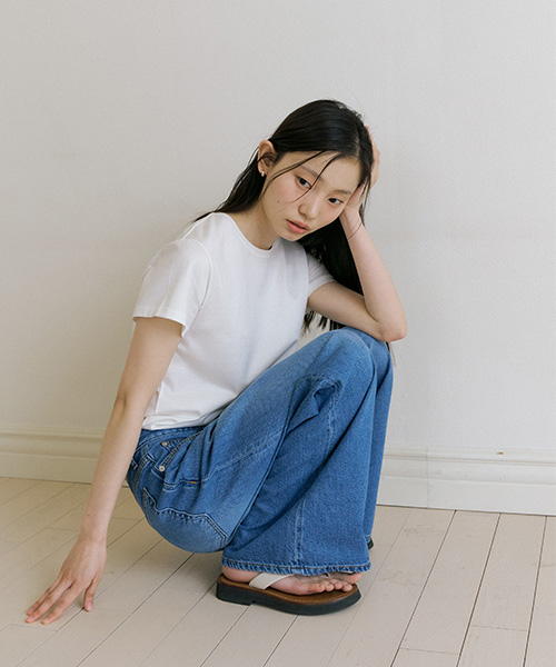 LINGSEOUL(リングソウル)の「wide string denim pants(デニムパンツ・レディース・その他・SMALL/MEDIUM/LARGE)」の5枚目の写真
