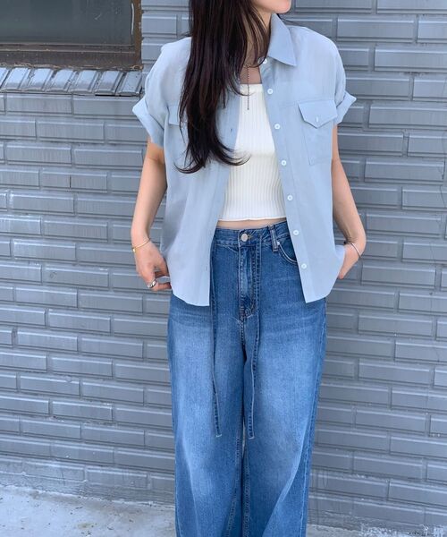 LINGSEOUL(リングソウル)の「wide string denim pants(デニムパンツ・レディース・その他・SMALL/MEDIUM/LARGE)」の9枚目の写真