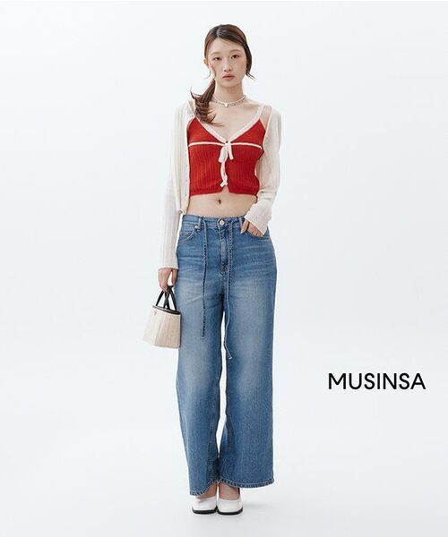 LINGSEOUL(リングソウル)の「wide string denim pants(デニムパンツ・レディース・その他・SMALL/MEDIUM/LARGE)」の12枚目の写真