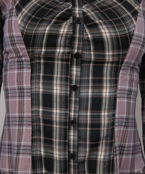 【新品タグ付】rumnel: ルムネル チェックバルーンミニワンピース チェックバルーンミニワンピース / check balloon mini one-piece