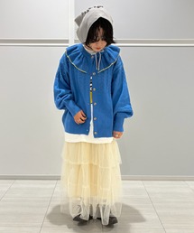 MARKEY'S | フリルカラーニットカーディガン/おとな(カーディガン/ボレロ)