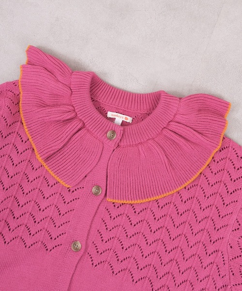 MARKEY'S（マーキーズ）の「フリルカラーニットカーディガン/おとな（カーディガン/ボレロ・レディース・ブルー/オフホワイト/ピンク/ライトグリーン・160cm）」の12枚目の写真