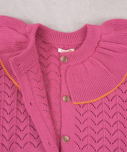 MARKEY'S（マーキーズ）の「フリルカラーニットカーディガン/おとな（カーディガン/ボレロ・レディース・ブルー/オフホワイト/ピンク/ライトグリーン・160cm）」の15枚目の写真