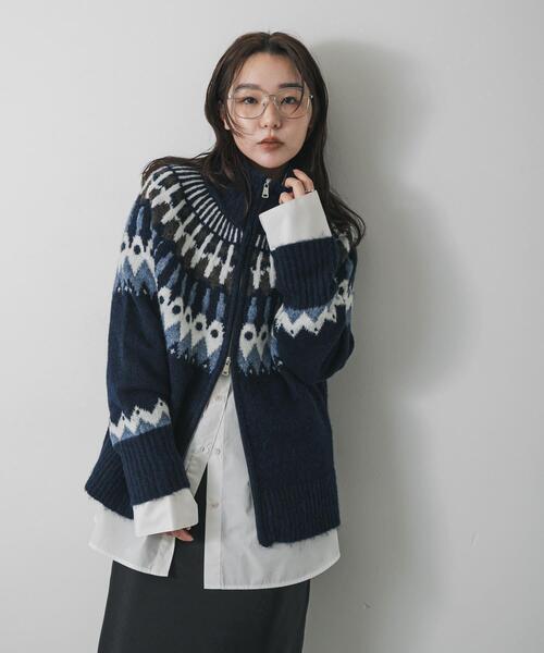 洗濯可』ノルディックジップセーター（ニット/セーター）｜SENSE OF