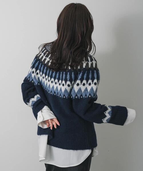 洗濯可』ノルディックジップセーター（ニット/セーター）｜SENSE OF