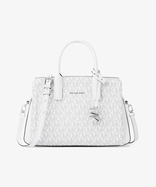 MICHAEL KORS(マイケルコース)の「LAILA クロスボディ エクストラスモール - MKシグネチャー(ショルダーバッグ・レディース・ホワイト系その他・FREE)」の1枚目の写真