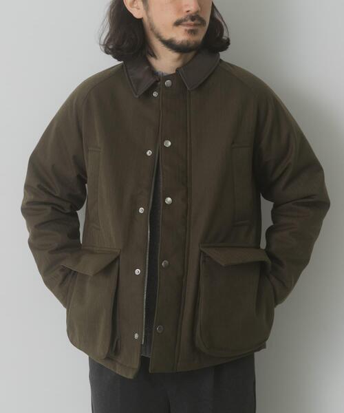 ITEMS URBANRESEARCH(アイテムズ アーバンリサーチ)の「THERMOLITE フィールドジャケット(ダウンジャケット/コート・メンズ・ブラック/オリーブ/ブラウン・MEDIUM/LARGE)」の4枚目の写真