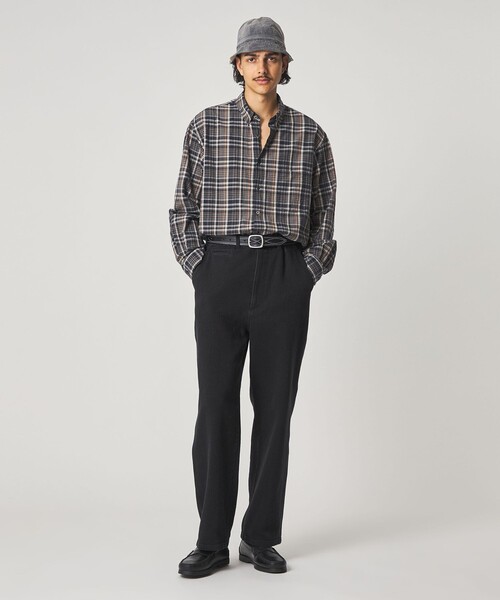 Steven Alan（スティーブンアラン）の「＜Steven Alan＞ マドラスチェック シングルニードル シャツ LOOSE（シャツ/ブラウス・メンズ・ナチュラル/ネイビー・M/S/L/XL）」の3枚目の写真