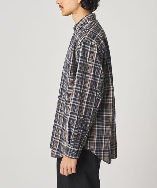 Steven Alan（スティーブンアラン）の「＜Steven Alan＞ マドラスチェック シングルニードル シャツ LOOSE（シャツ/ブラウス・メンズ・ナチュラル/ネイビー・M/S/L/XL）」の16枚目の写真