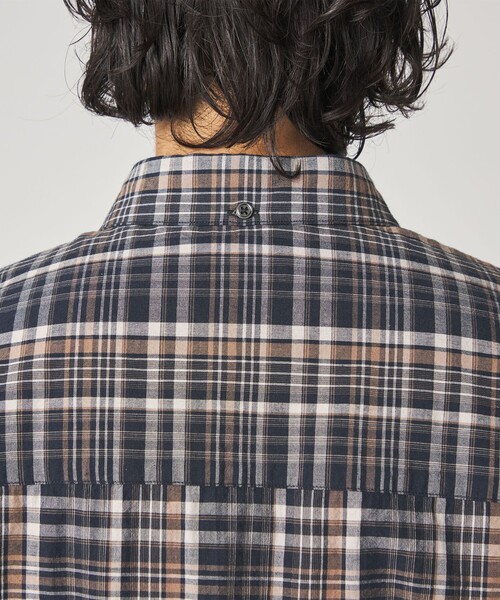Steven Alan（スティーブンアラン）の「＜Steven Alan＞ マドラスチェック シングルニードル シャツ LOOSE（シャツ/ブラウス・メンズ・ナチュラル/ネイビー・M/S/L/XL）」の18枚目の写真