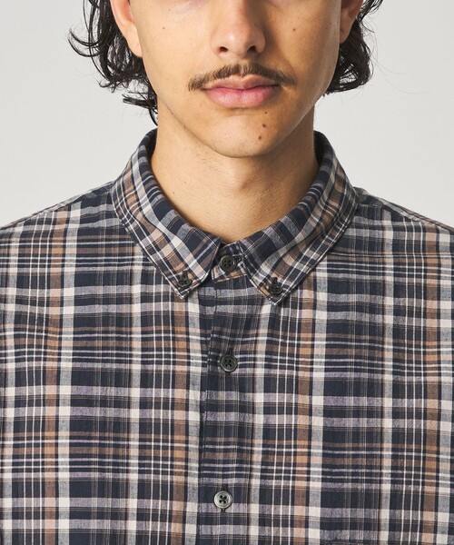 Steven Alan（スティーブンアラン）の「＜Steven Alan＞ マドラスチェック シングルニードル シャツ LOOSE（シャツ/ブラウス・メンズ・ナチュラル/ネイビー・M/S/L/XL）」の20枚目の写真