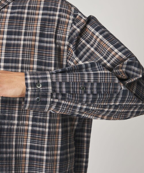 Steven Alan（スティーブンアラン）の「＜Steven Alan＞ マドラスチェック シングルニードル シャツ LOOSE（シャツ/ブラウス・メンズ・ナチュラル/ネイビー・M/S/L/XL）」の21枚目の写真