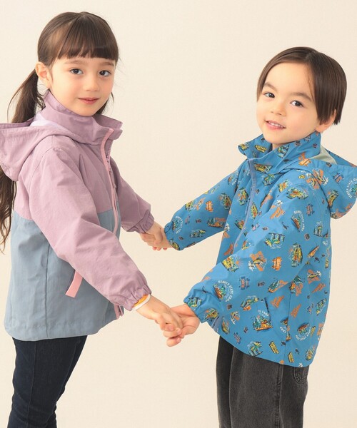 BEAMS mini（ビームスミニ）の「フード収納 ナイロン ブルゾン 2026SS（90～150cm）（ブルゾン・キッズ・グリーン系その他4/パープル系その他4/ライトブルー・100/90/120/110/150/140/130）」の4枚目の写真