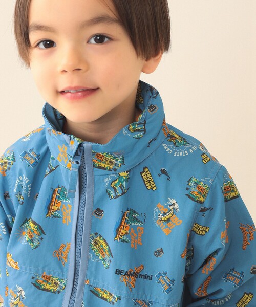 BEAMS mini（ビームスミニ）の「フード収納 ナイロン ブルゾン 2026SS（90～150cm）（ブルゾン・キッズ・グリーン系その他4/パープル系その他4/ライトブルー・100/90/120/110/150/140/130）」の10枚目の写真