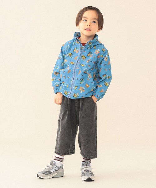 BEAMS mini（ビームスミニ）の「フード収納 ナイロン ブルゾン 2026SS（90～150cm）（ブルゾン・キッズ・グリーン系その他4/パープル系その他4/ライトブルー・100/90/120/110/150/140/130）」の11枚目の写真