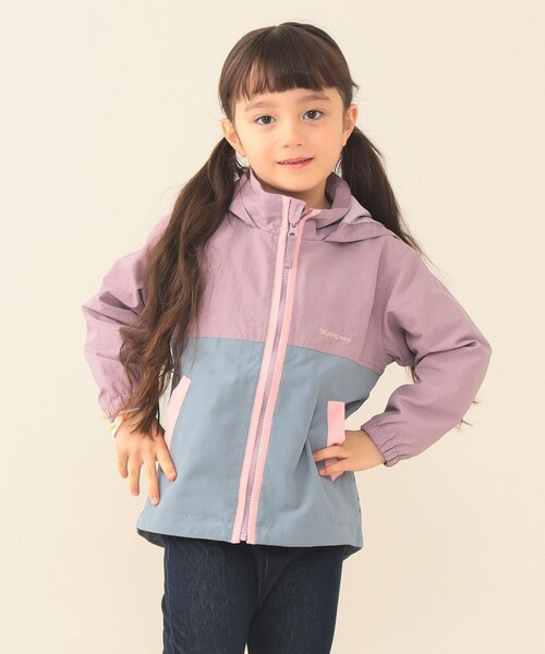 BEAMS mini（ビームスミニ）の「フード収納 ナイロン ブルゾン 2026SS（90～150cm）（ブルゾン・キッズ・グリーン系その他4/パープル系その他4/ライトブルー・100/90/120/110/150/140/130）」の13枚目の写真