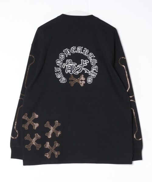 GALFY(ガルフィー)の「『GALFY/ガルフィー』ピカピカ骨骨ロンTee【Z】(Tシャツ/カットソー・レディース・ブラック/ホワイト・XL/L)」の10枚目の写真
