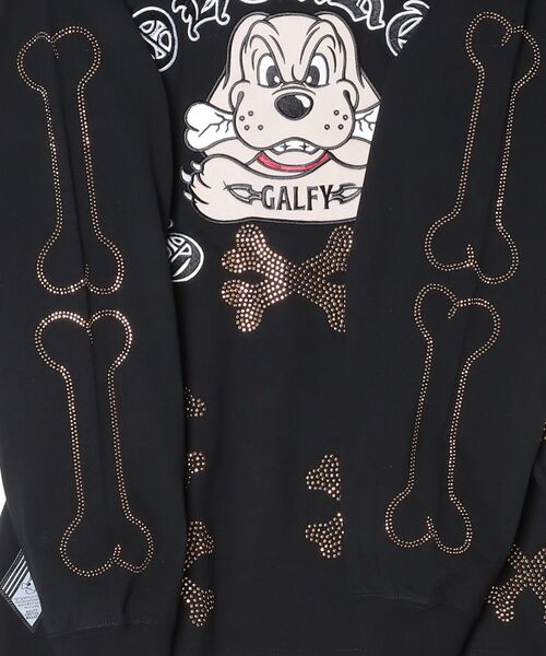 GALFY(ガルフィー)の「『GALFY/ガルフィー』ピカピカ骨骨ロンTee【Z】(Tシャツ/カットソー・レディース・ブラック/ホワイト・XL/L)」の4枚目の写真