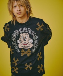 『GALFY/ガルフィー』ピカピカ骨骨ロンTee【Z】