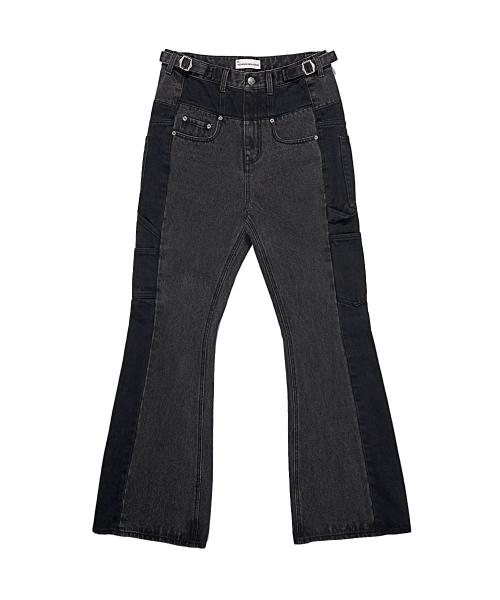 SCHISM INDUCING（スキズムインデューシング）の「FR BOOT CUT JEANS BLACK（デニムパンツ・レディース・その他・MEDIUM/LARGE）」の2枚目の写真