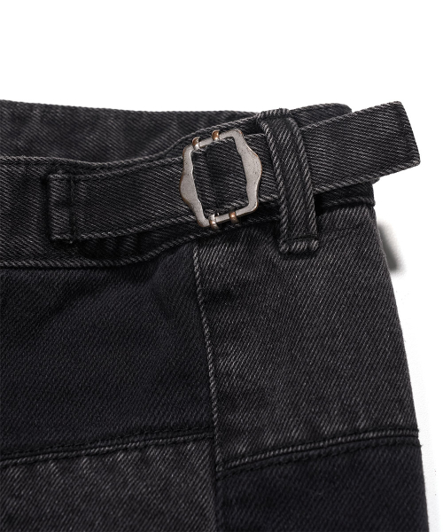 SCHISM INDUCING（スキズムインデューシング）の「FR BOOT CUT JEANS BLACK（デニムパンツ・レディース・その他・MEDIUM/LARGE）」の4枚目の写真