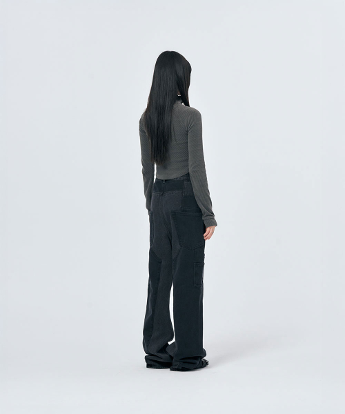 SCHISM INDUCING（スキズムインデューシング）の「FR BOOT CUT JEANS BLACK（デニムパンツ・レディース・その他・MEDIUM/LARGE）」の8枚目の写真