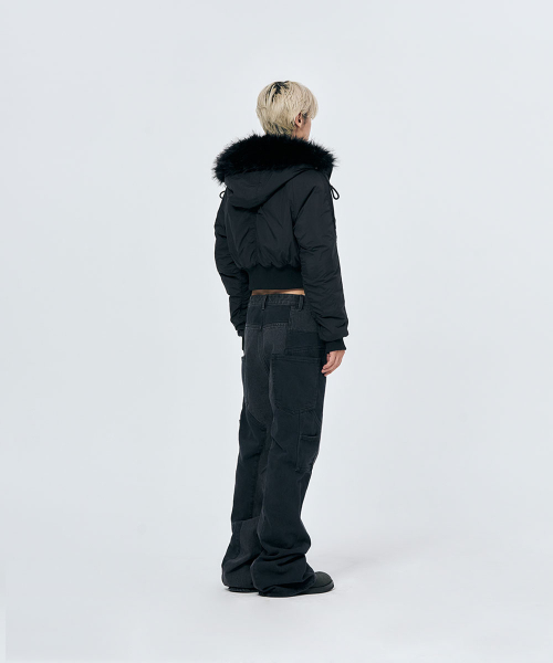 SCHISM INDUCING（スキズムインデューシング）の「FR BOOT CUT JEANS BLACK（デニムパンツ・レディース・その他・MEDIUM/LARGE）」の13枚目の写真