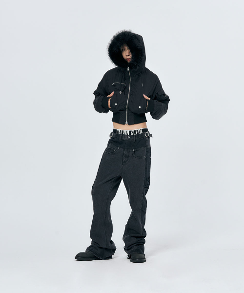 SCHISM INDUCING（スキズムインデューシング）の「FR BOOT CUT JEANS BLACK（デニムパンツ・レディース・その他・MEDIUM/LARGE）」の16枚目の写真
