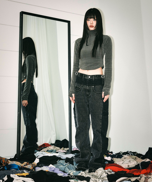 SCHISM INDUCING（スキズムインデューシング）の「FR BOOT CUT JEANS BLACK（デニムパンツ・レディース・その他・MEDIUM/LARGE）」の17枚目の写真