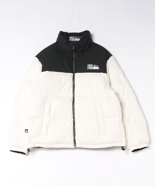 STYLISE（スタイライズ）の「【FIRST DOWN】BUBBLE DOWN JKT MICROFT (バブルダウンジャケット マイクロフト) / 6カラー [F942001]（ダウンジャケット/コート・メンズ・ベージュ/ホワイト・L/M）」の2枚目の写真